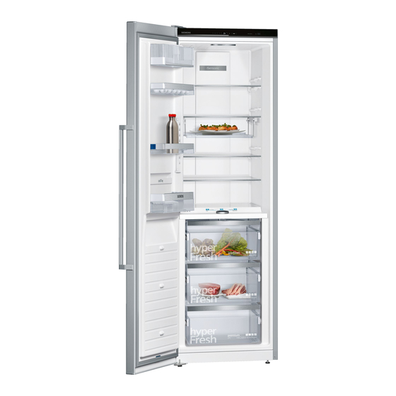 User Manuals: Siemens iQ700 KS F Series Refrigerator