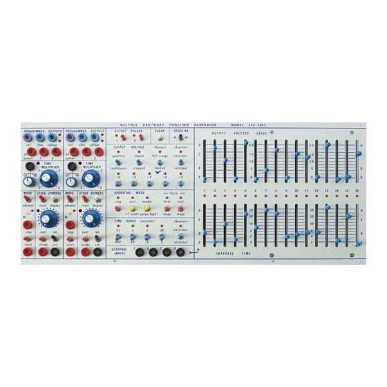 Buchla 248-1602 Manuals