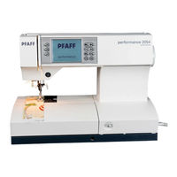 PFAFF perfomance 2054 Manual