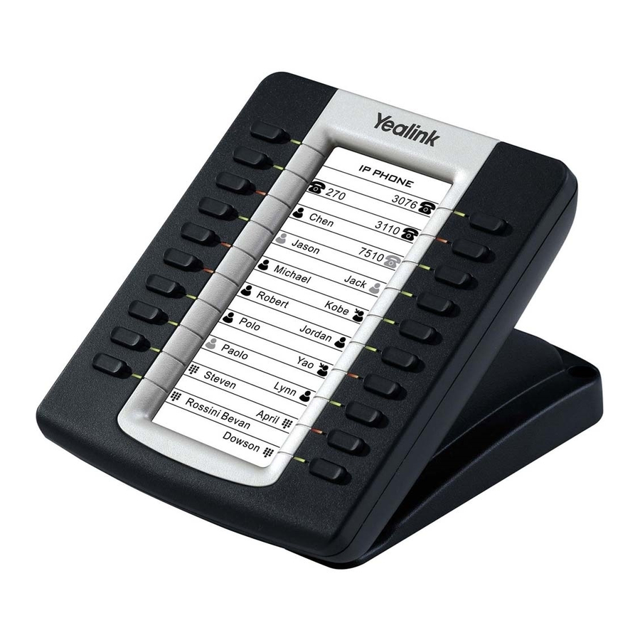 Yealink EXP39 Quick Start Manual