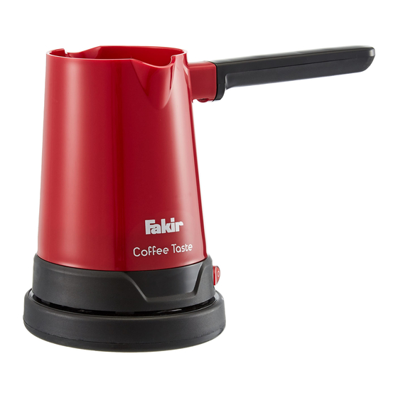 Fakir COFFEE TASTE User Manual