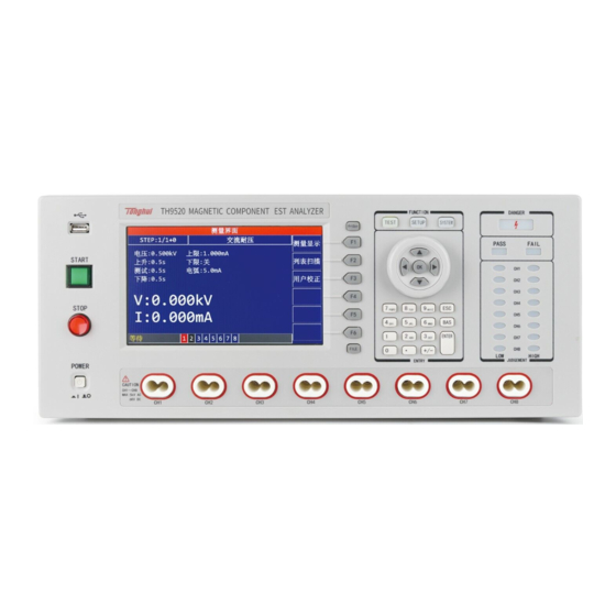 Tonghui TH9520/A Operation Manual