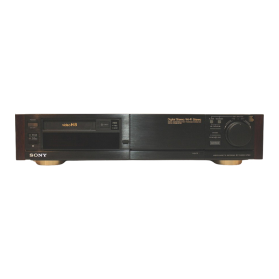 Sony EV-S3000 Service Manual