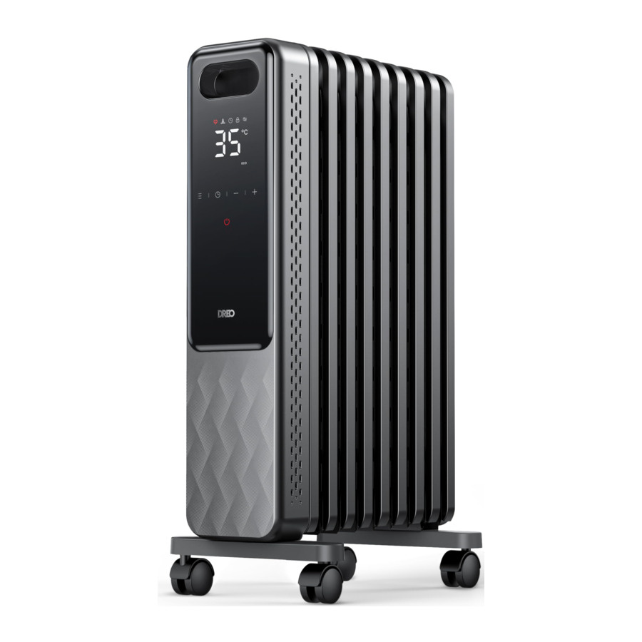 Dreo DR-HSH010 - Electric Oil Filled Radiant Heater Manual
