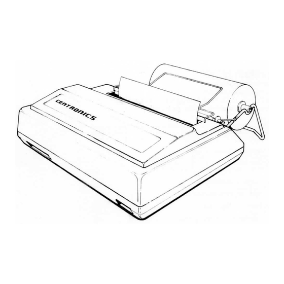 Centronics 737-1 Owner's Manual