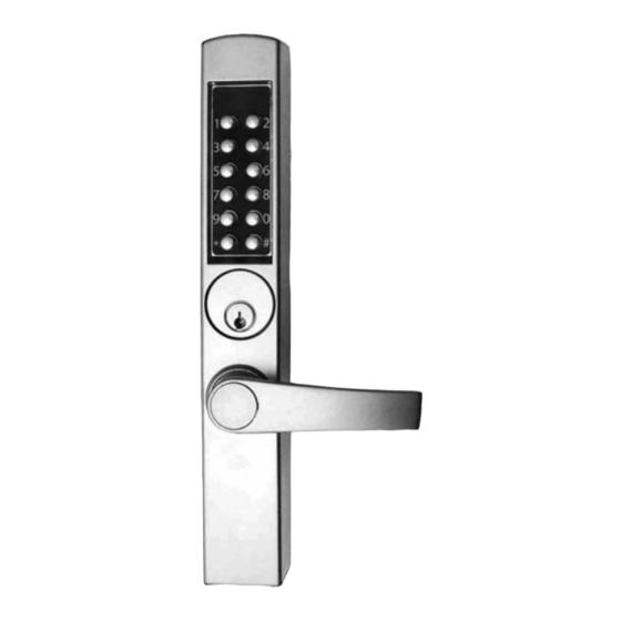 Kaba E-PLEX 3x65 Deadlatch/Exit Mortise Installation Instructions Manual