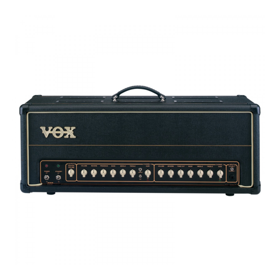 Vox Classic Plus AC100 Owner's Manual