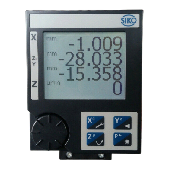 Siko MA523/1 Quick Start Manual
