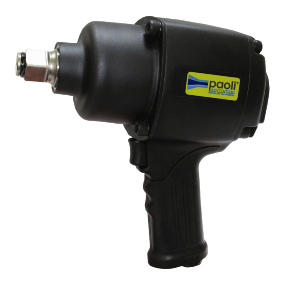 Paoli Avvitatori DP 3400 Operating And Maintenance Manual