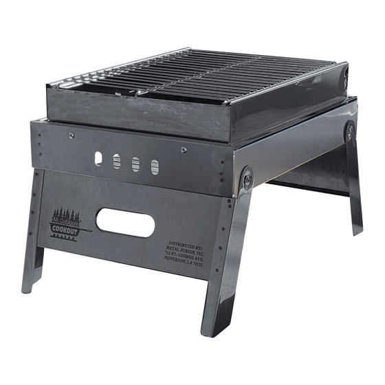 Metal Fusion Mr.Outdoors COOKOUT MOCG15SS Manual