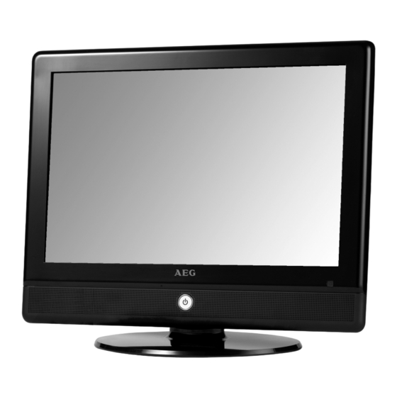 AEG CTV 4870 LCD Operating Instructions Manual