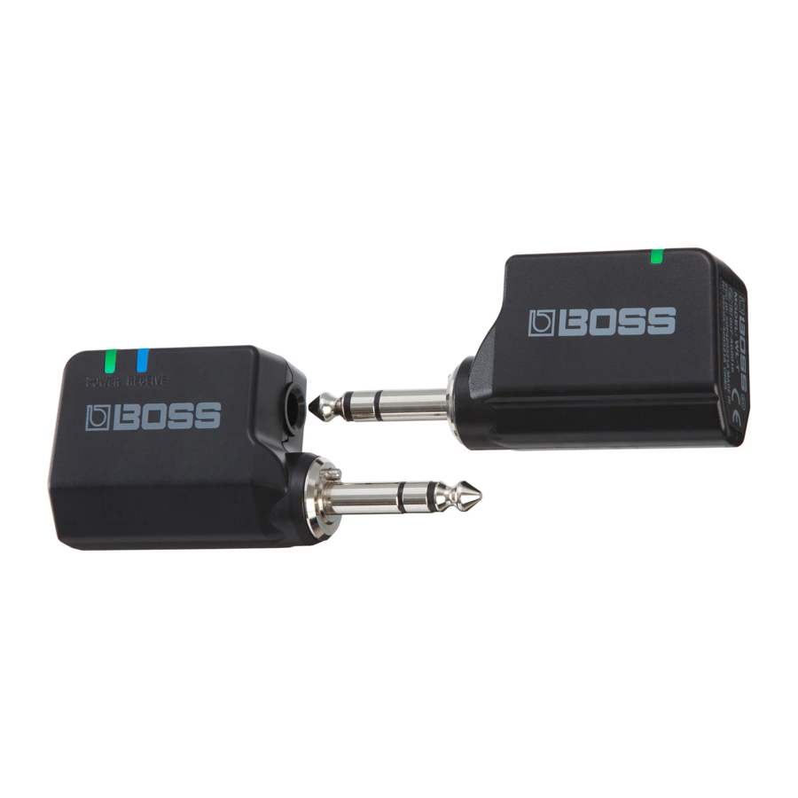 BOSS WL-20, WL-20L Manual