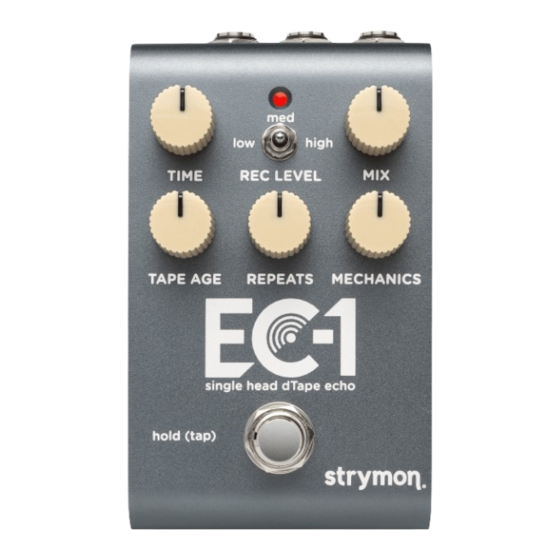 Strymon EC-1 Manuals