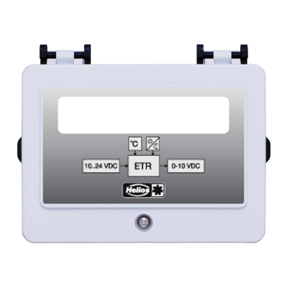 Helios ETR Installation And Operating Specification