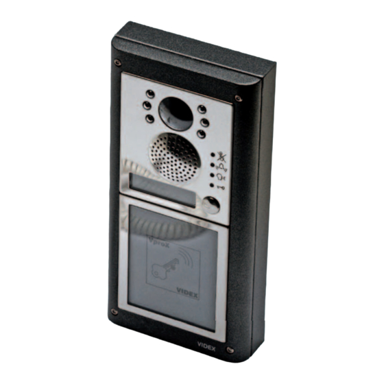 Videx 8000 Series Mounting Instructions