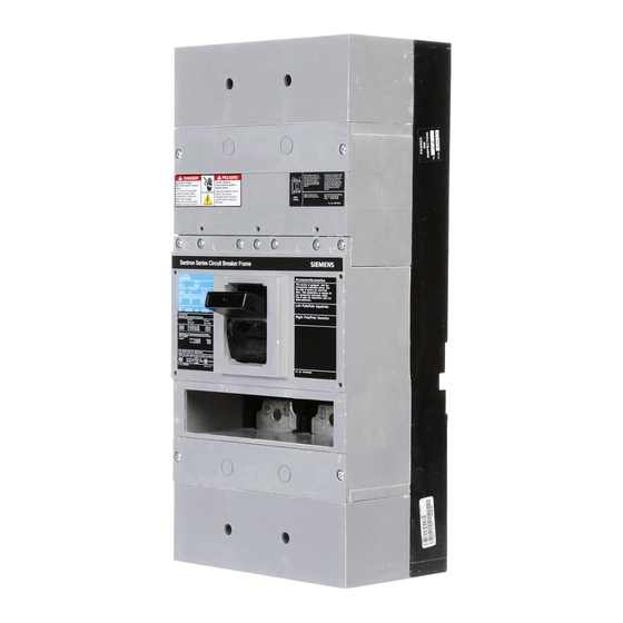 Siemens Sentron LMXD6 Series Information And Instruction Manual