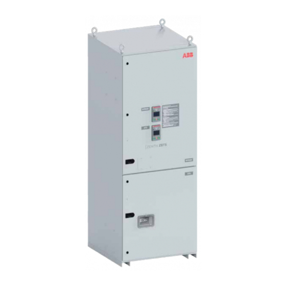 ABB Zenith ZBTS T Series Transfer Switch Manuals