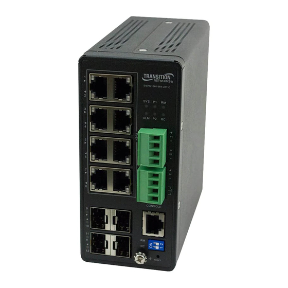 Transition Networks SISPM1040-384-LRT-C Install Manual
