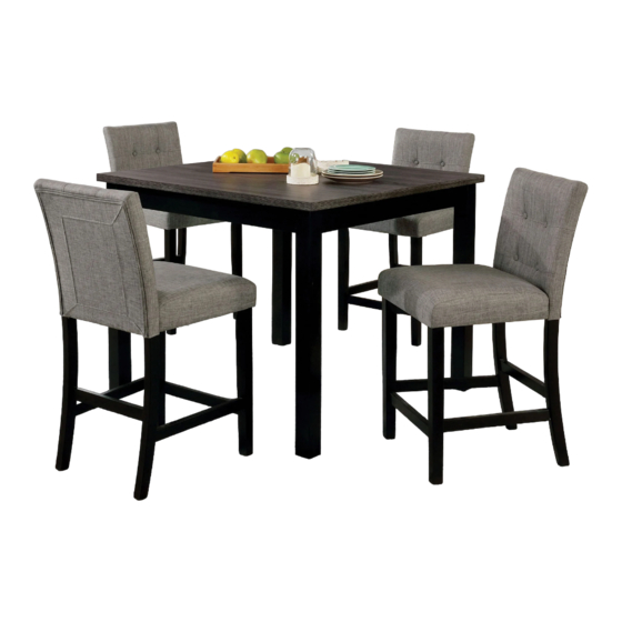 Furniture of America Delemont CM3480PT-5PK Manuals