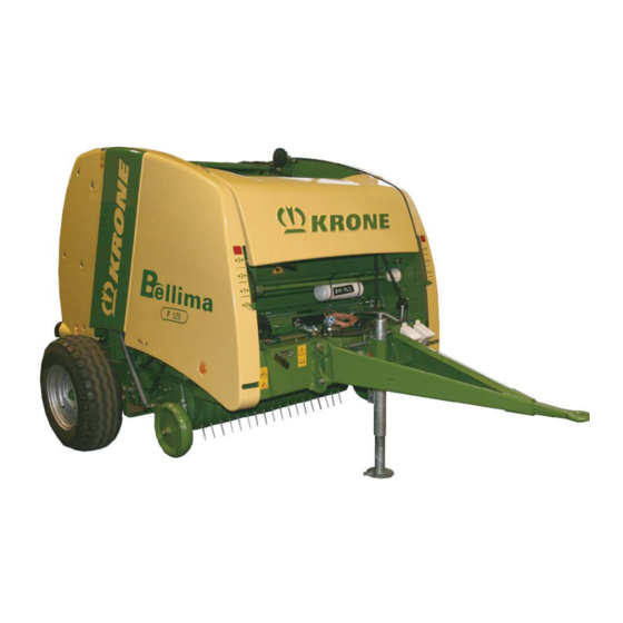Krone Bellima F 125 Operating Instructions Manual