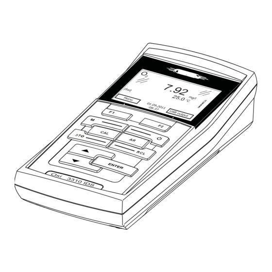 Xylem WTW Oxi 3310 IDS Manuals