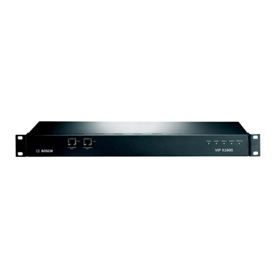 Bosch VIP X1600 Module Quick Installation Manual