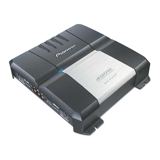 Pioneer GM-4300F Owner's Manual
