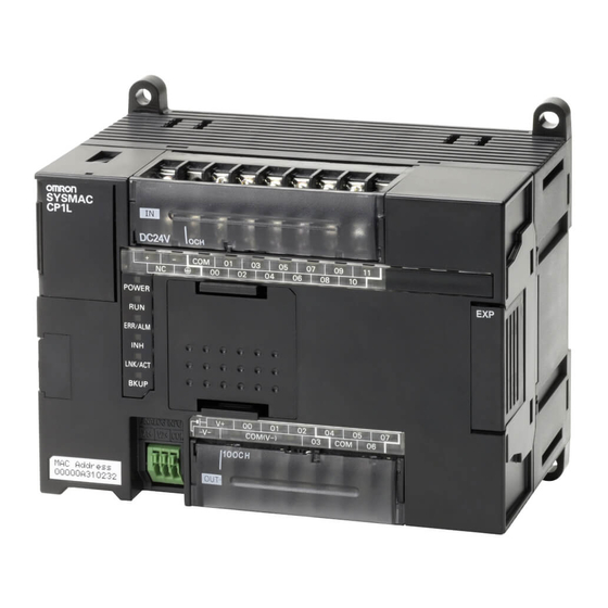 Omron CP1L-EM40DT1-D Operation Manual