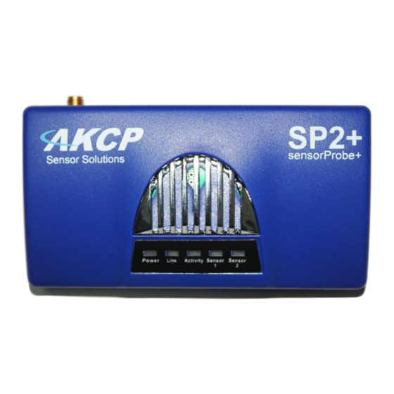 AKCP SensorProbe2 PLUS Introduction Manual