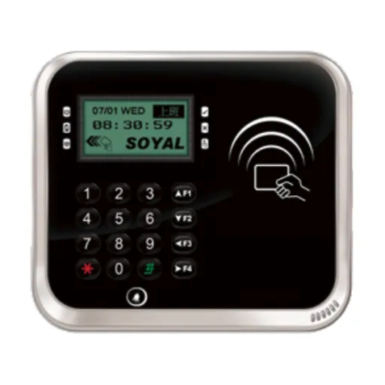 Soyal AR-837-E Quick Start Manual