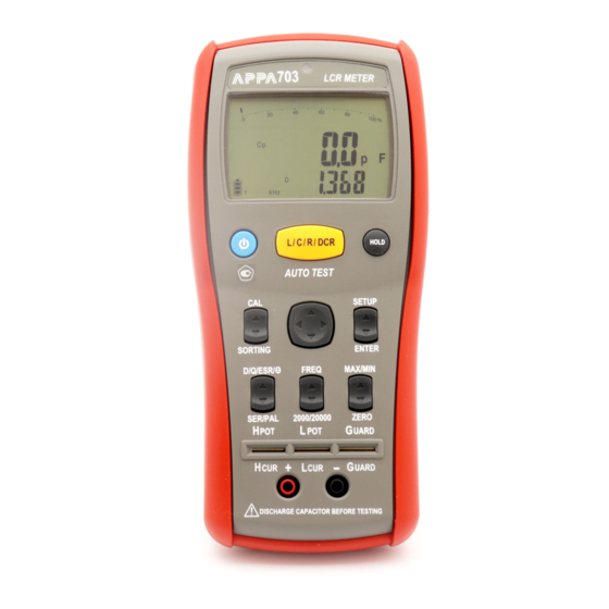 APPA 703 User Manual