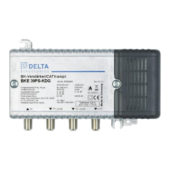 Delta BKE 39PS-KDG User Manual