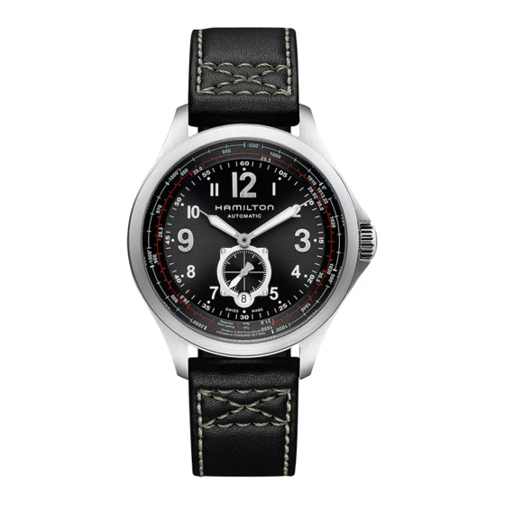Swatch HAMILTON KHAKI AVIATION QNH P-A CONVERTER Instruction Manual