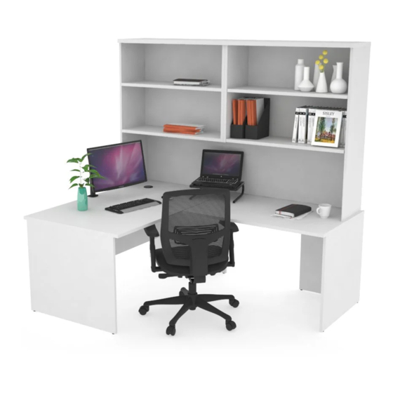 Jason.L Uniform Panel Return Desk with Open Hutch Assembly Instructions Manual