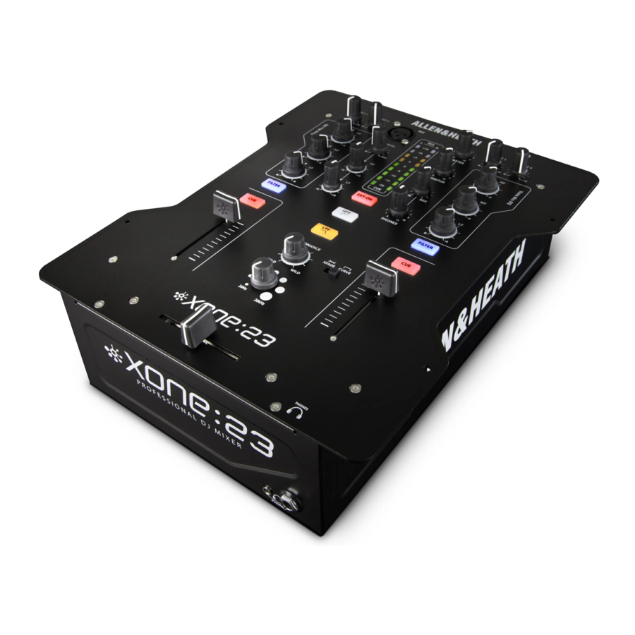 ALLEN & HEATH Xone:23C - DJ Mixer Manual