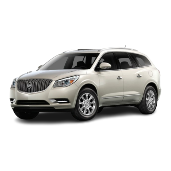 Buick 2014 Enclave Quick Reference Manual