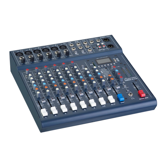 Studiomaster CLUBXS10 User Manual