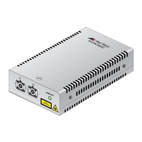 Allied Telesis AT-UMC2000/SC Installation Manual
