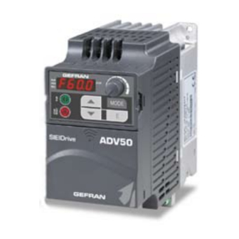 gefran SIEIDrive ADV50 Series Quick Start-Up
