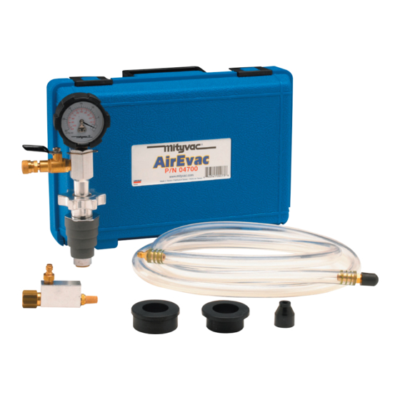 Mityvac AirEvac 04700 User Manual