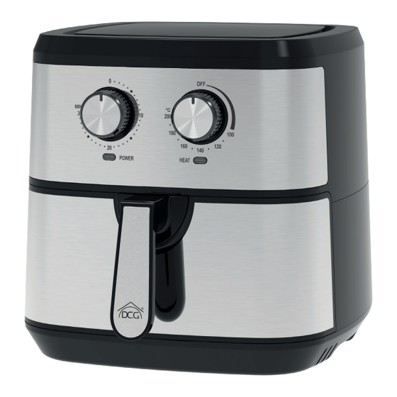 DCG FR3506 Air Fryer Manuals