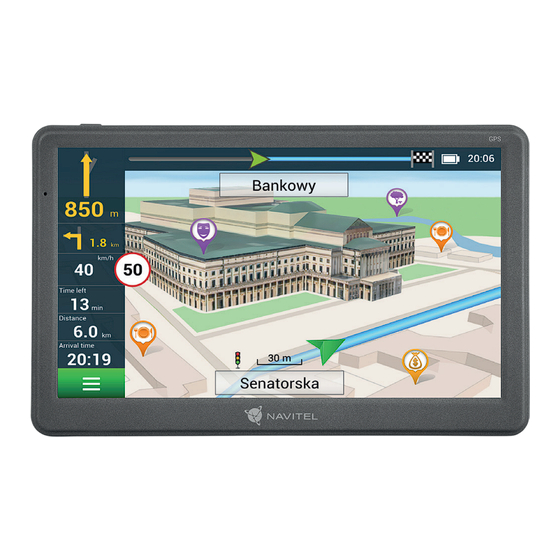 Navitel E707 MAGNETIC Car GPS Navigator Manuals