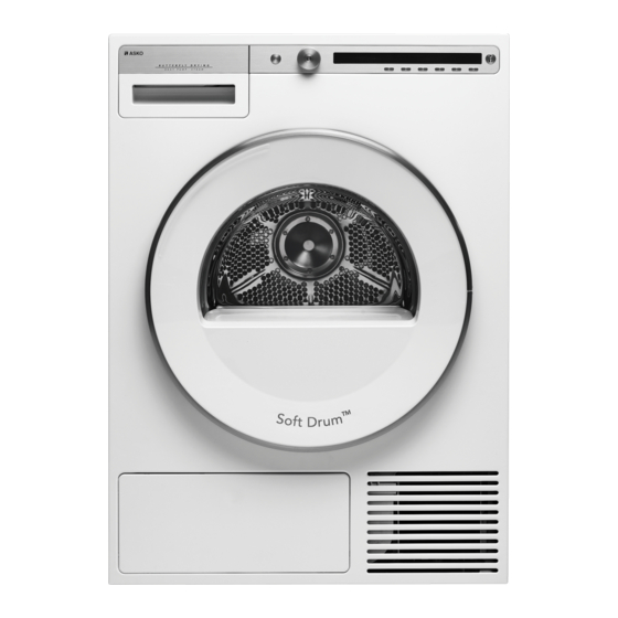 Asko TD75 13 Series Instructions For Use Manual