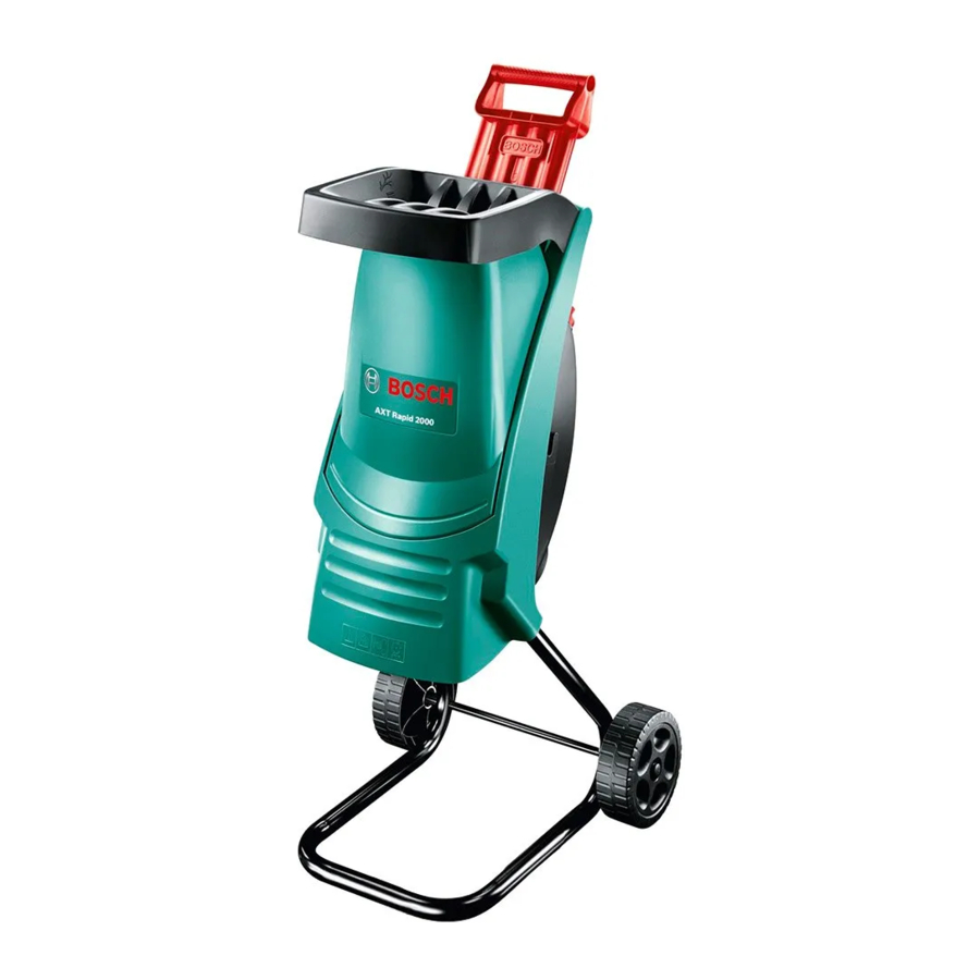 Bosch AXT RAPID 2200, AXT RAPID 2000, AXT RAPID Manual