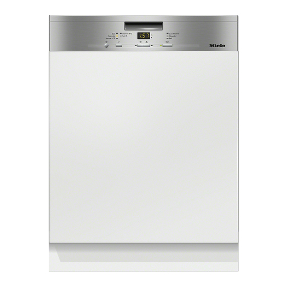 Miele G4925 SC Operating Instructions Manual