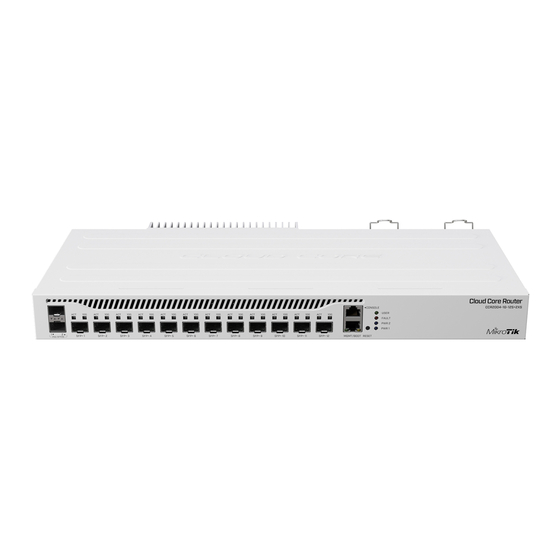 MikroTik RouterBOARD CCR2004-1G-12S+2XS Quick Manual