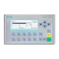 Siemens SIMATIC HMI KTP600 Basic mono PN Operating Instructions Manual