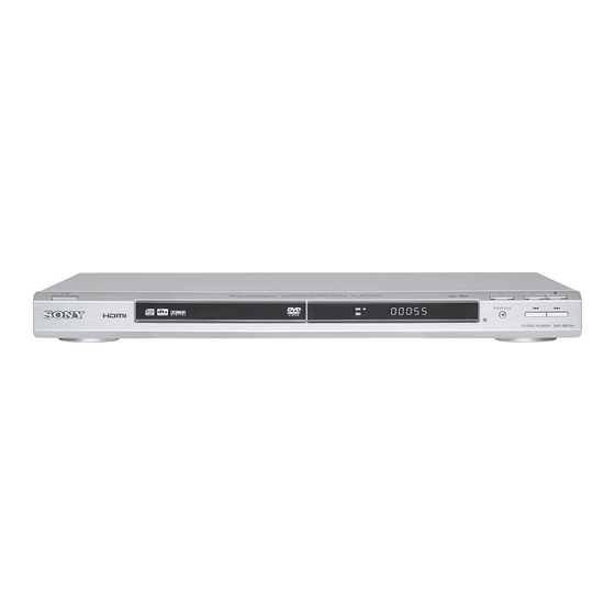 Sony DVP-NS75H Specifications