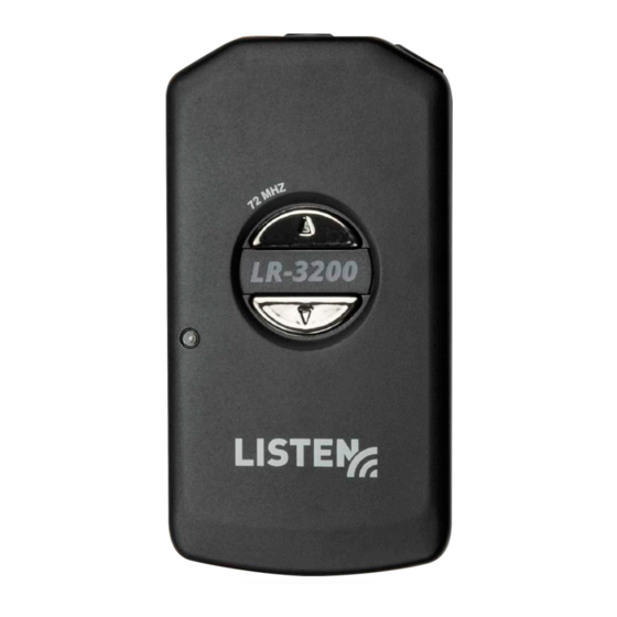 Listen Technologies LR-3200-072 User Manual