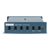 Broadcast Tools SS 4.1 Plus Installation And Operation Manual